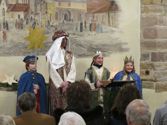 Die Sternsinger beim Neujahrsempfang 2013